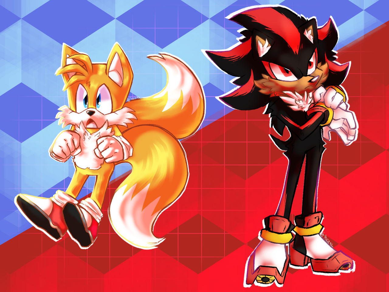 Shadowfriendly Deviantart Tails Tails and Shadow | Fanart by Razzalith on DeviantArt