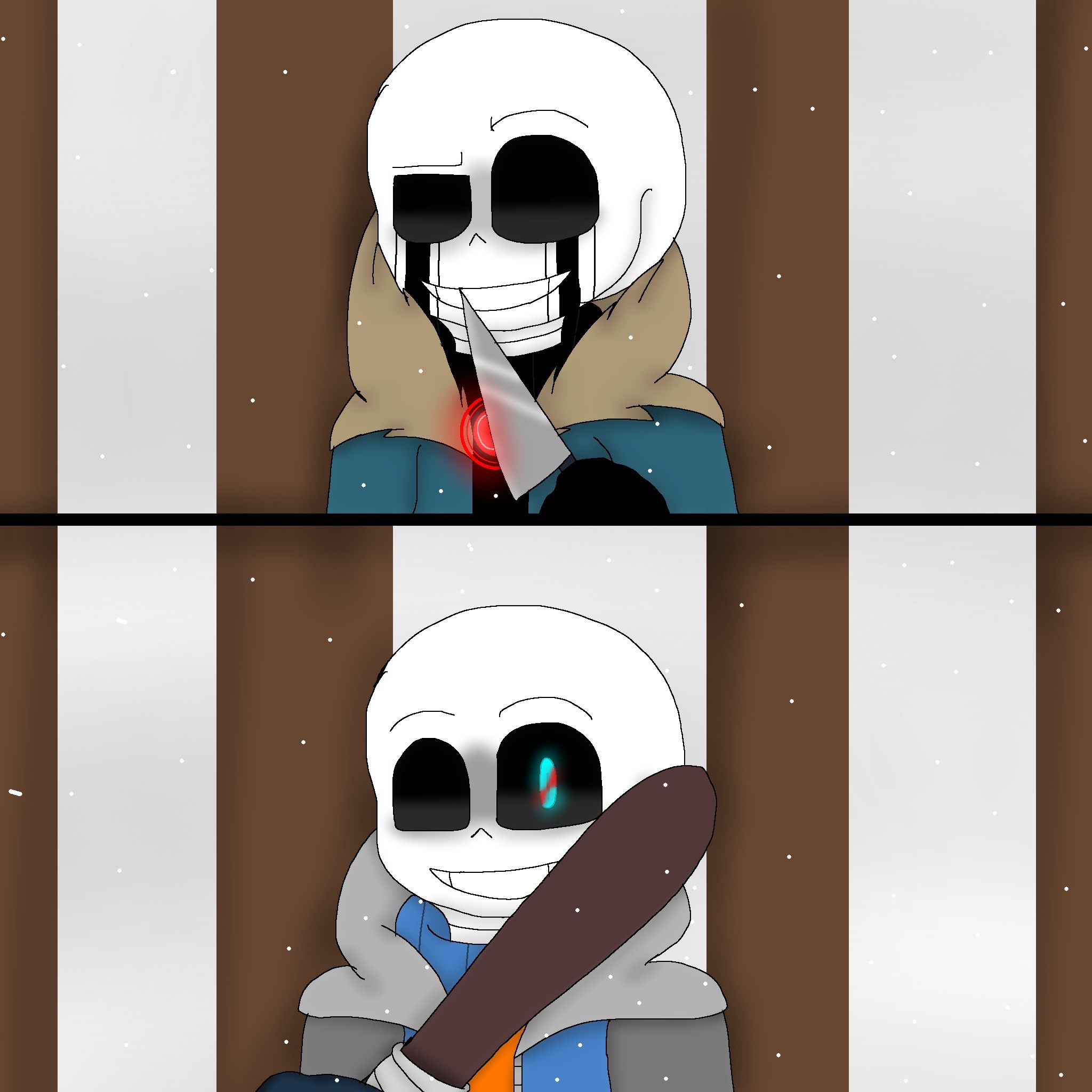 Dust!Sans vs Killer!Sans (Animation) 