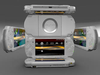 psp slim all side view persp