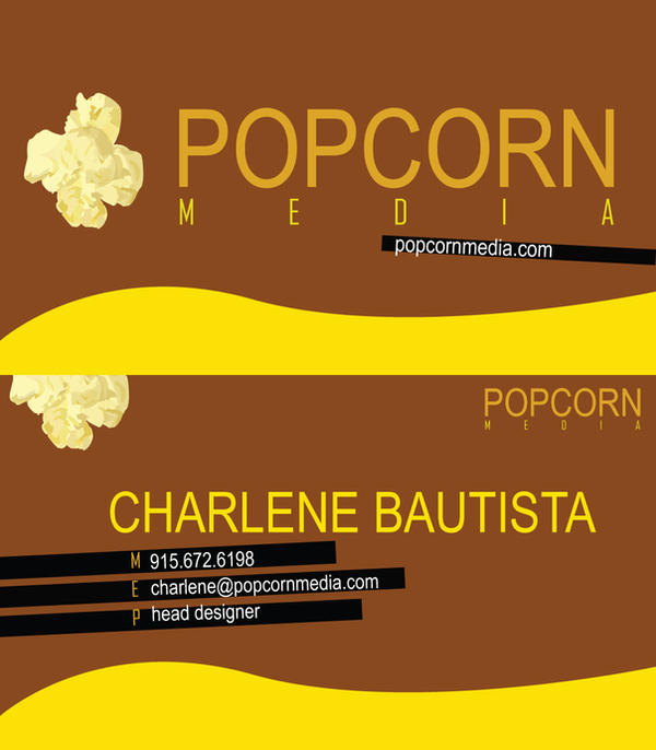 Popcorn Media Business Card