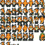 Fox-Zilla Sprite Sheet