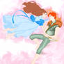 Peter and Wendy flying