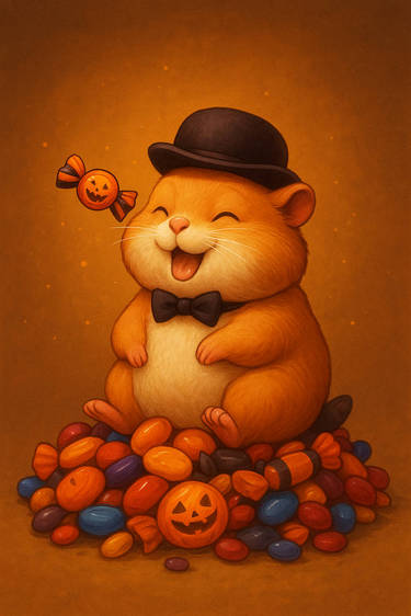 1 2 Dapper Halloween Hamster By Ltstephanie Dkn5