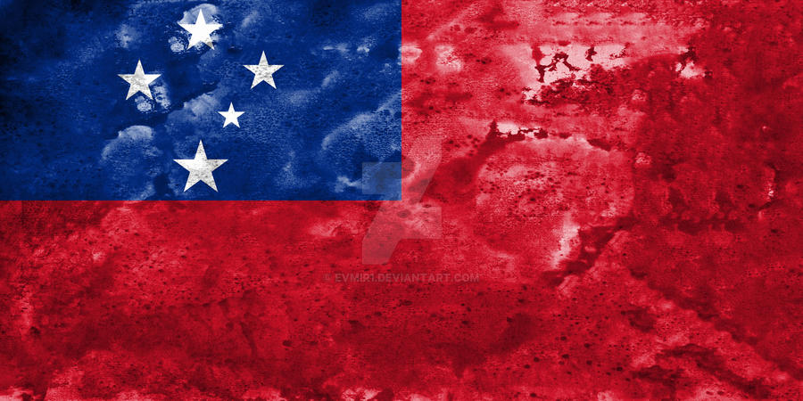 Grunge Flag of Samoa