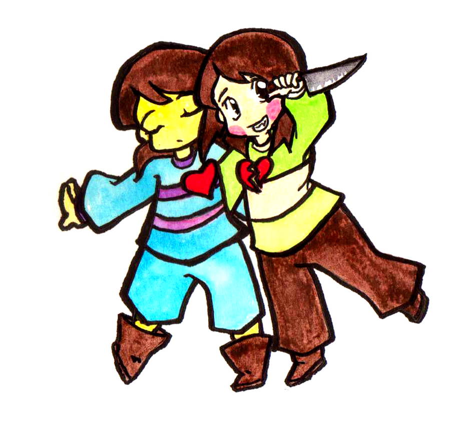Frisk And Chara By Inya Spring On DeviantArt
