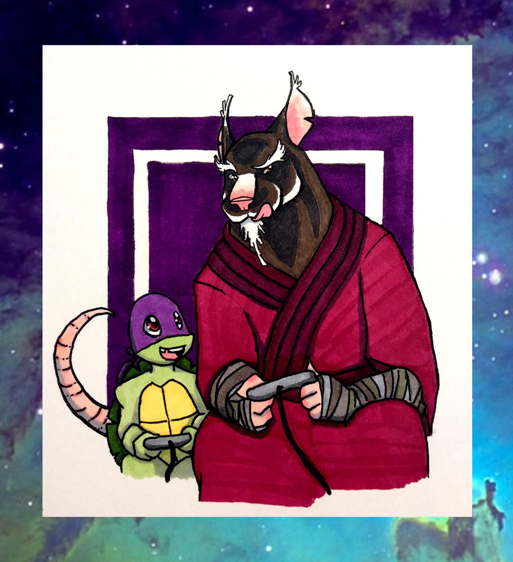 Splinter and Donatello by Inya-spring on DeviantArt