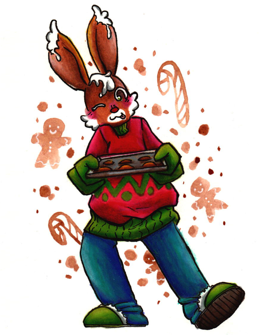 Cookie Rabbit Drawing Cookie Bunny by Inya-spring on DeviantArt