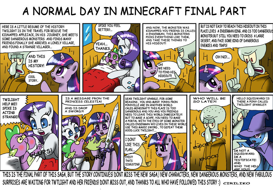 A normal day in minecraft Final part