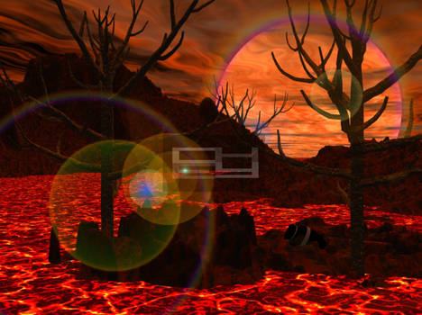 Volcanic Scene