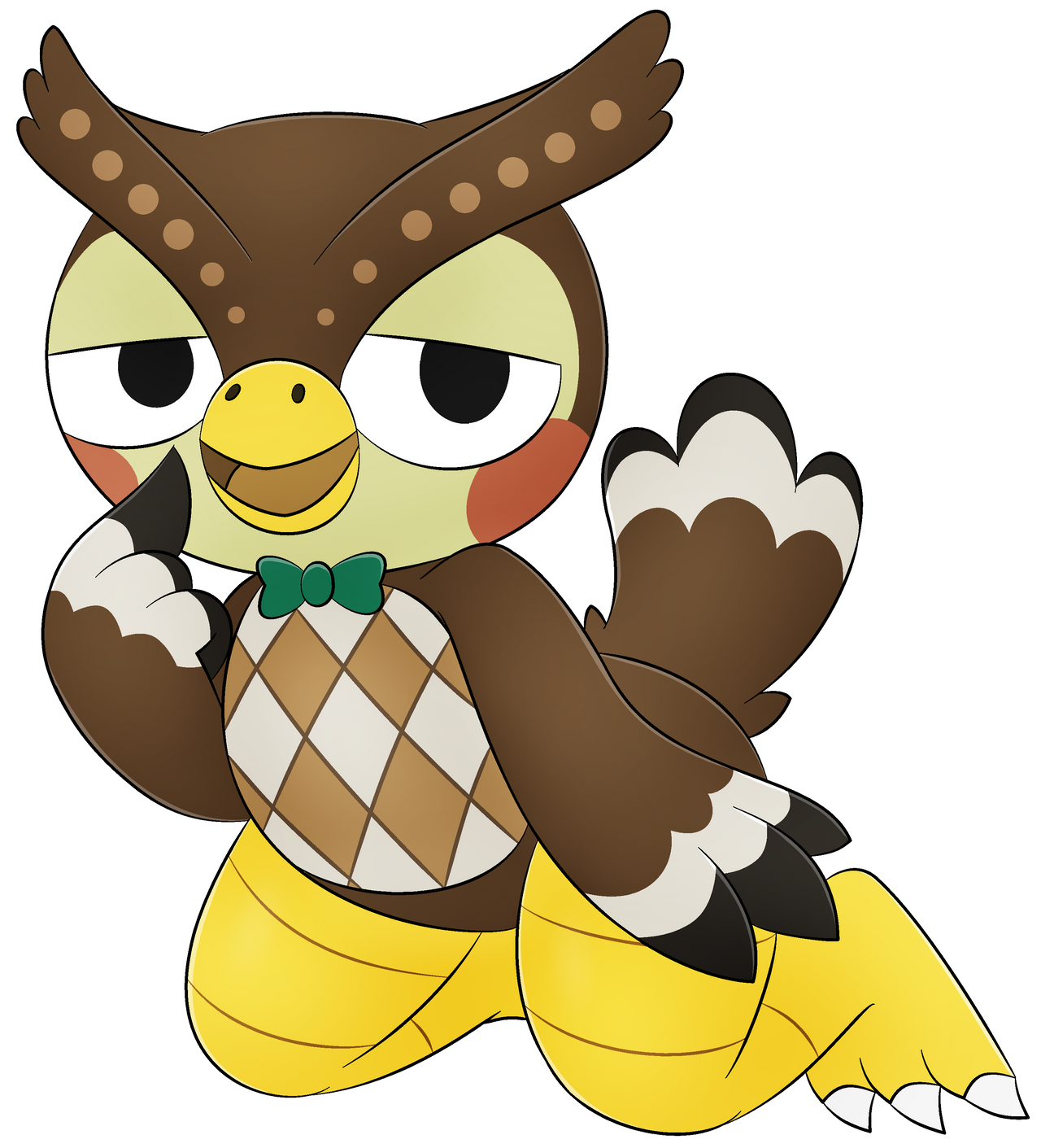 Animal Crossing - Blathers by ZinZoa on DeviantArt
