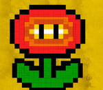 Mario Art IIII - Flower by AnotherDaftPunkFan