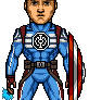 Captain America as Blue Lantern