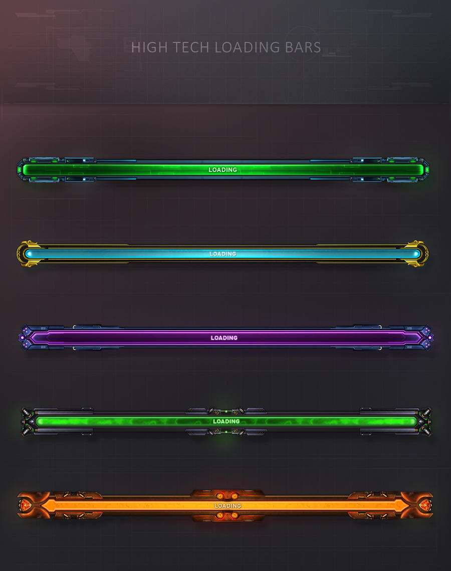 High Tech Loading Bars by KodiakGraphics on DeviantArt