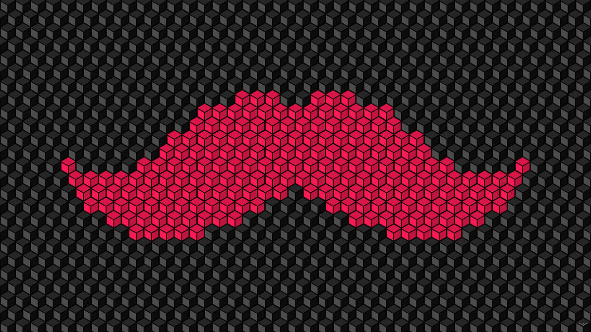 Simple Wallpaper #3 - Warfstache 'Stache by DarkRose-chan