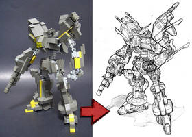 Mecha Study - from Lego model