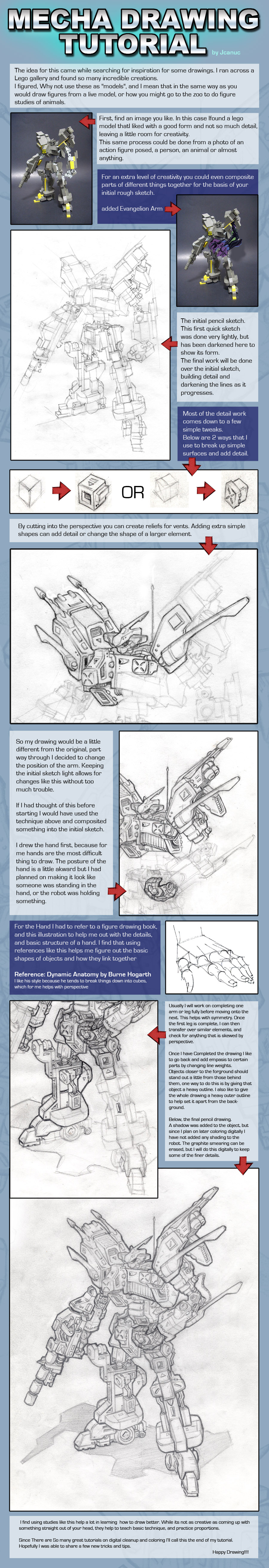 Mecha Drawing Tutorial by jcanuc on DeviantArt