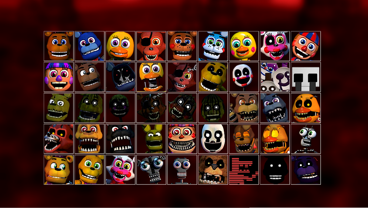 FNaF World Roster by GamerulFredbear on DeviantArt