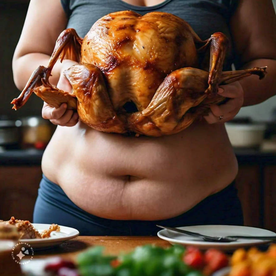 Fat Rude Turkey fat turkey hoarding the thanksgiving turkey by MrFattyqueenadmirer on ...