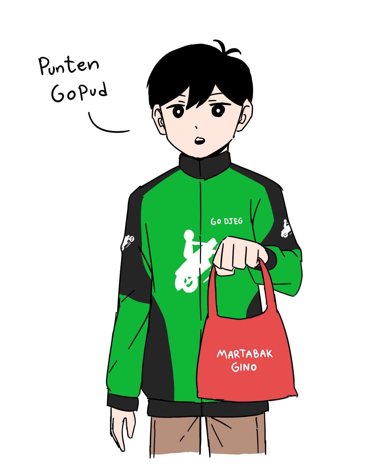 Omori Fanart Sunny Jadi Driver Ojol By Azulnieve Pro On Deviantart