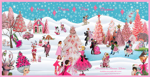 Pink Christmas Wonderland by Therese B