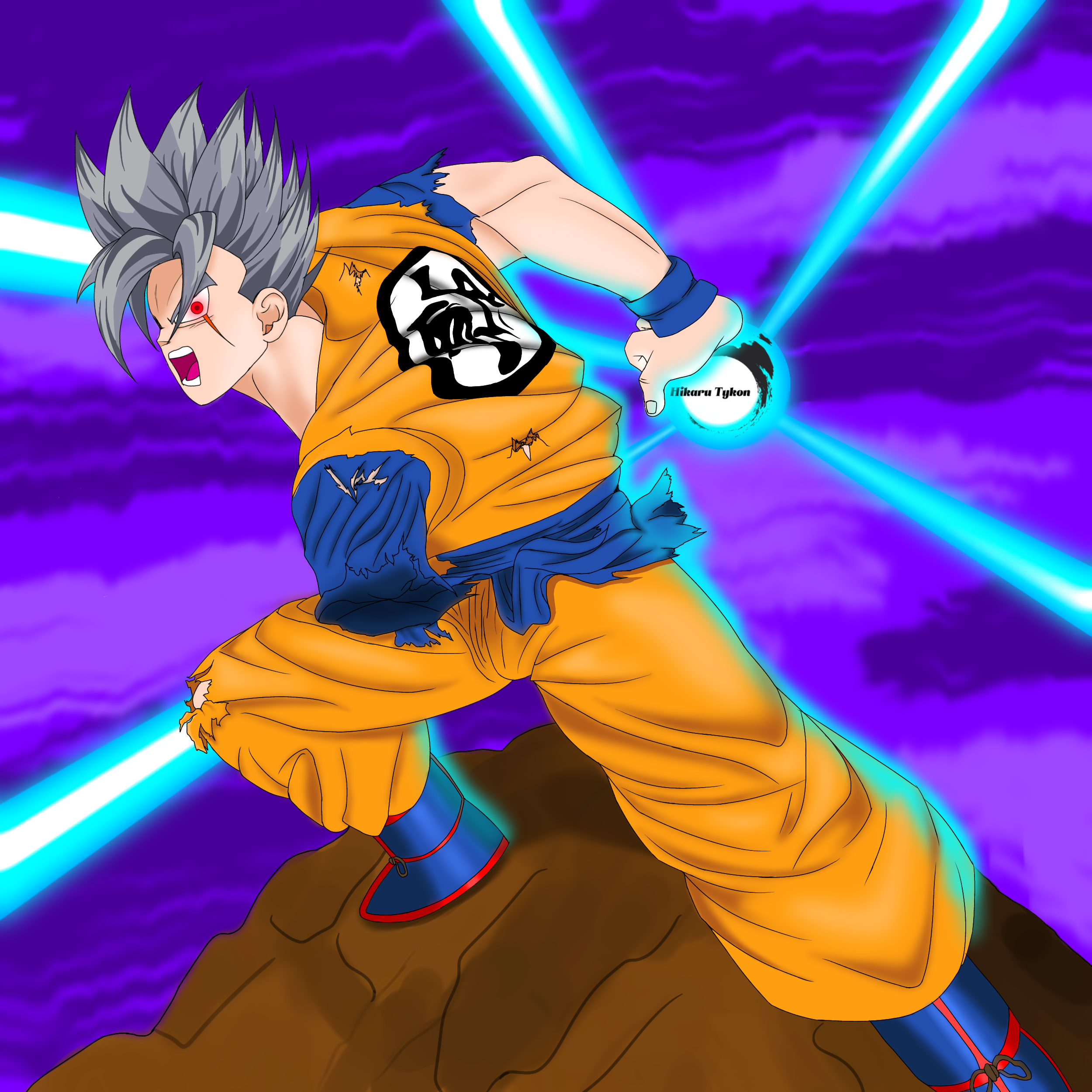 Dragon Ball Anime Drawings; Trunks, Gohan, Goku, Digital Drawing Commissions