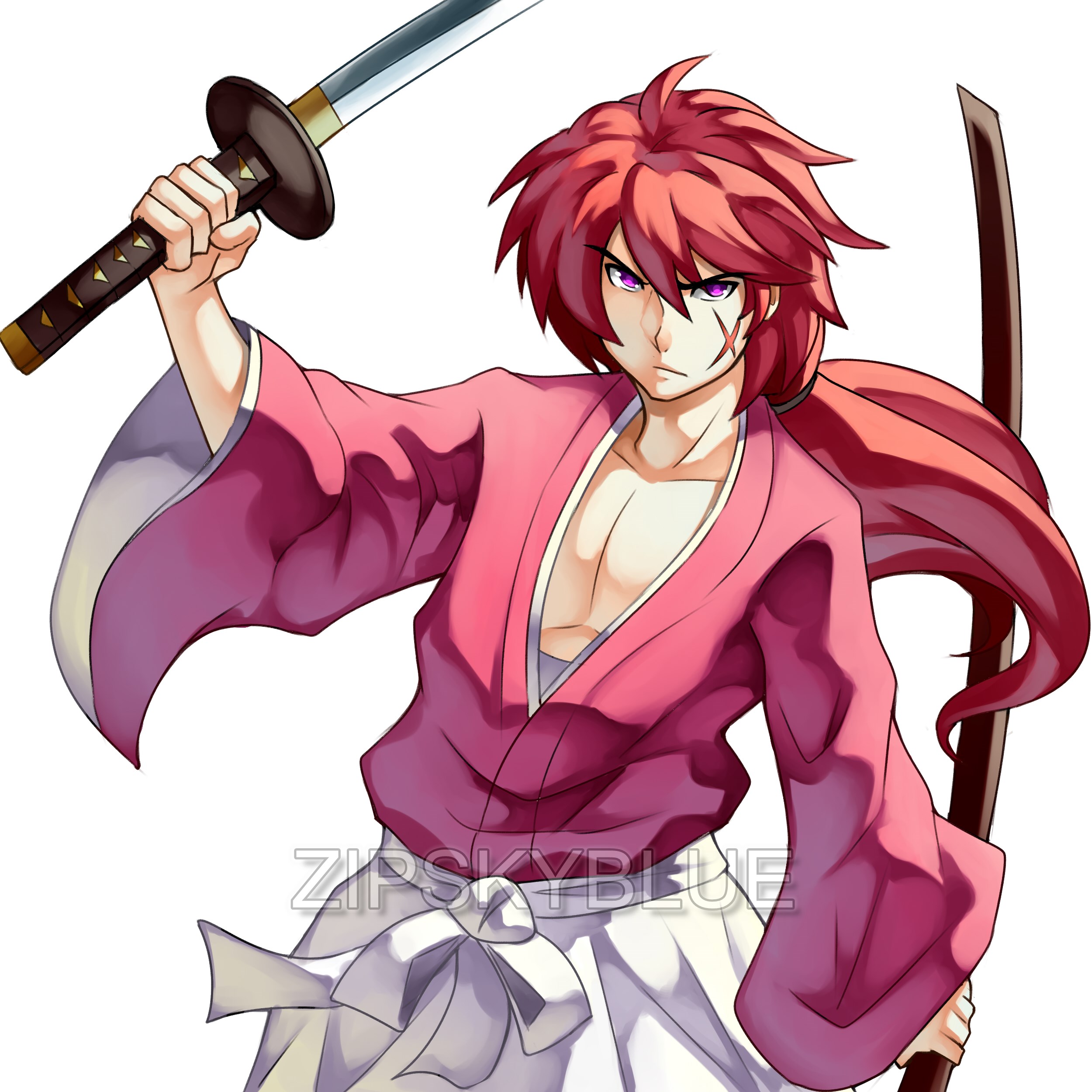 Kenshin Himura - Rigged by JosouKitsune on DeviantArt