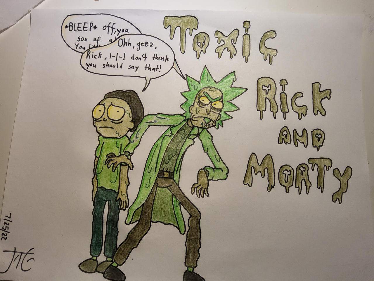 Toxic Ricky Toxic Rick and Morty by JasperTheCat16 on DeviantArt