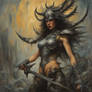 Phoenix Envy Glorious Goddess Fantasy Oil Painting