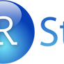R Studio logo background