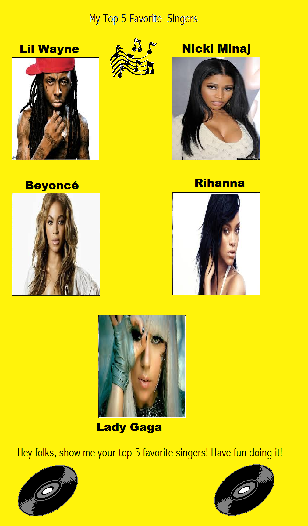 Top 5 Favorite Singers by PenelopeGothic on DeviantArt