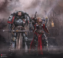 Black Templar and sister of battle