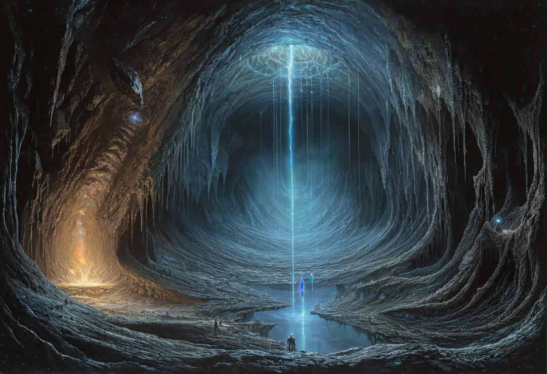 Luminous cave by ChromaticReveries on DeviantArt