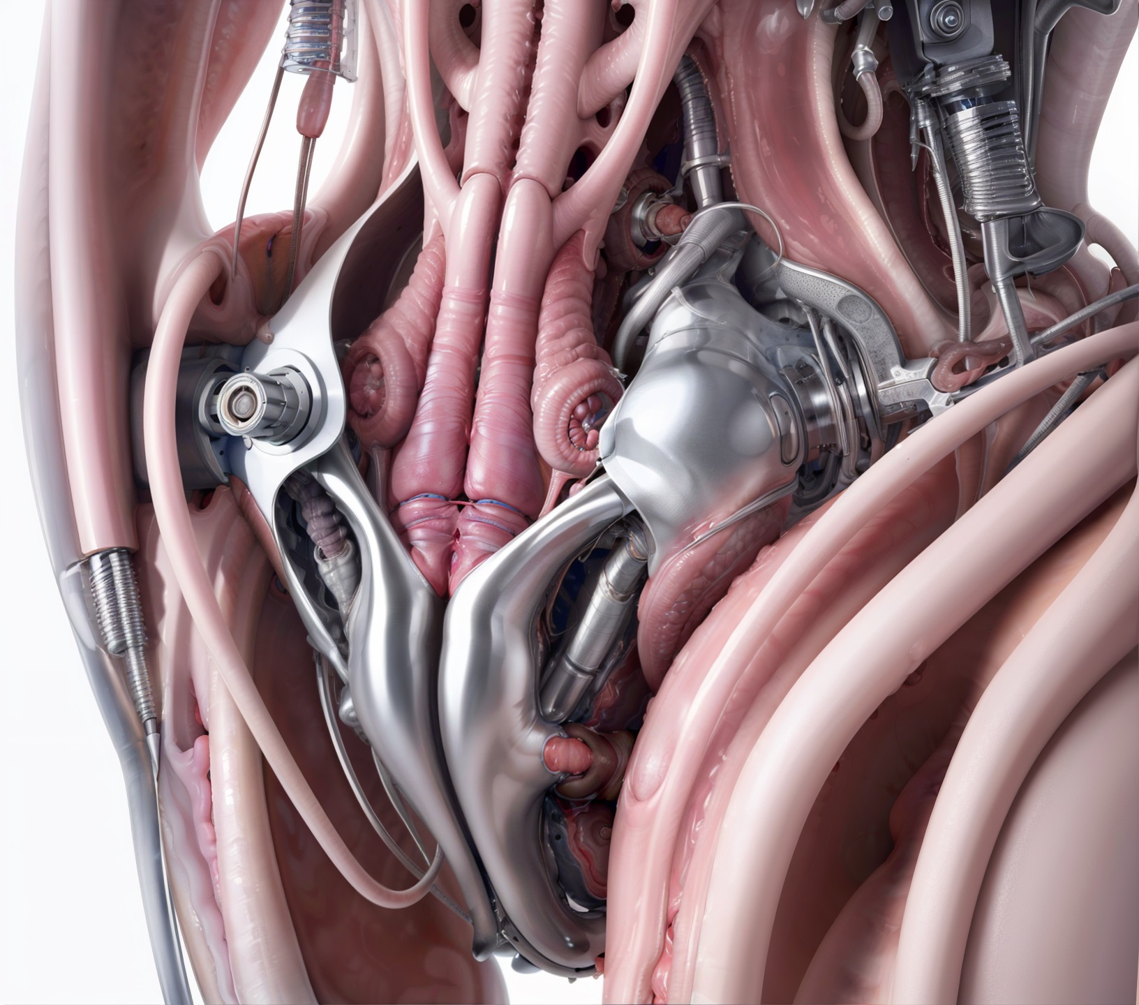 Cypborg Cyborg flesh mechanism by ChromaticReveries on DeviantArt