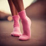 Pink sock Woman 