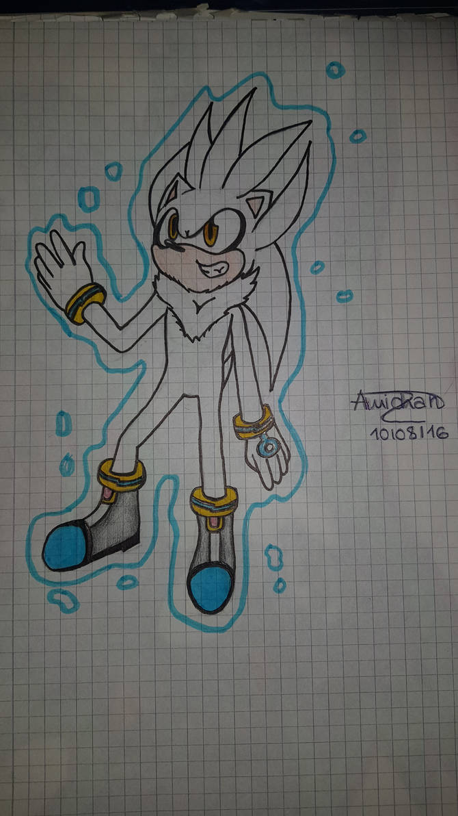 Silver the Hedgehog Drawing by AmiChan1003 on DeviantArt