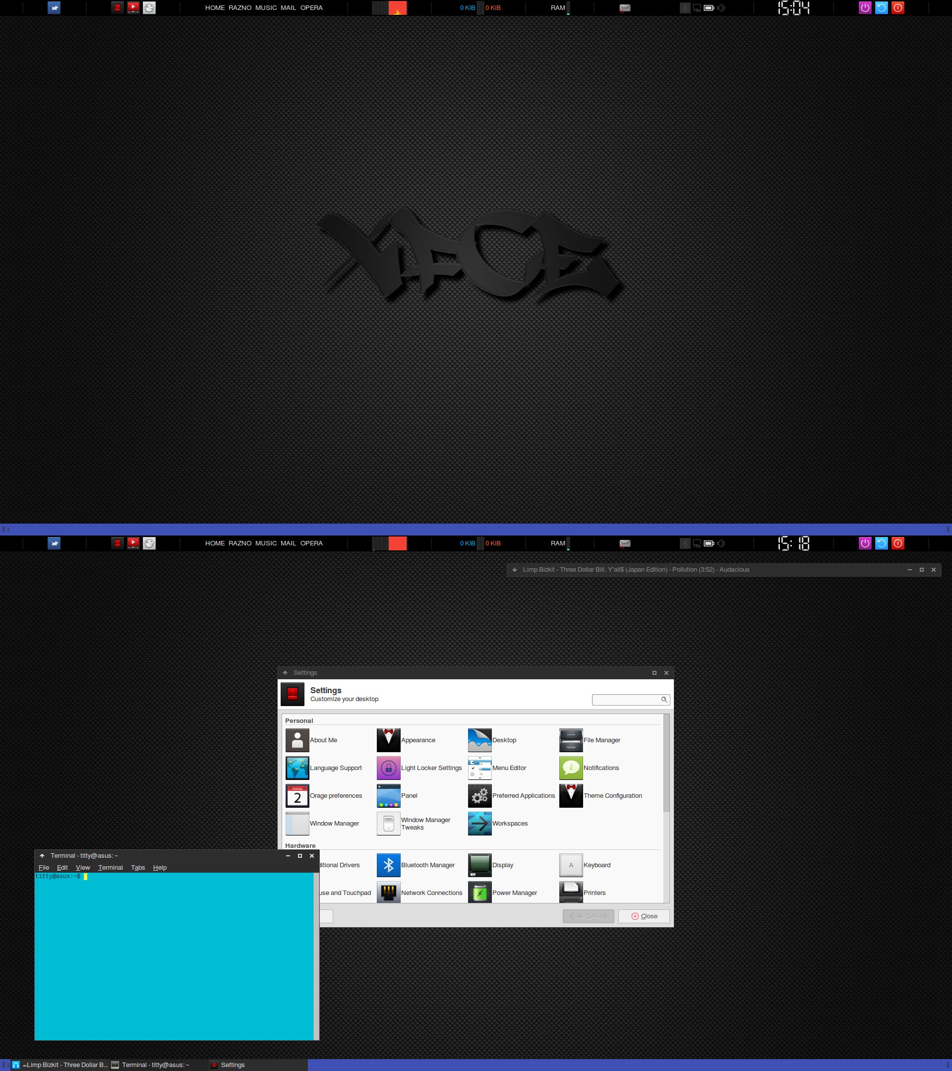 My XFCE desktop by despotveliki on DeviantArt