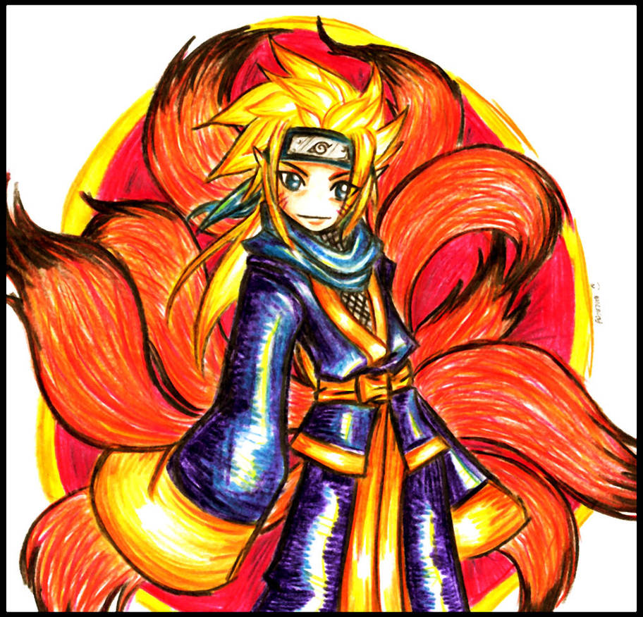 naruto and kyuubi - in color by Drawings-forever on DeviantArt