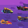 Mockup space pirate ships