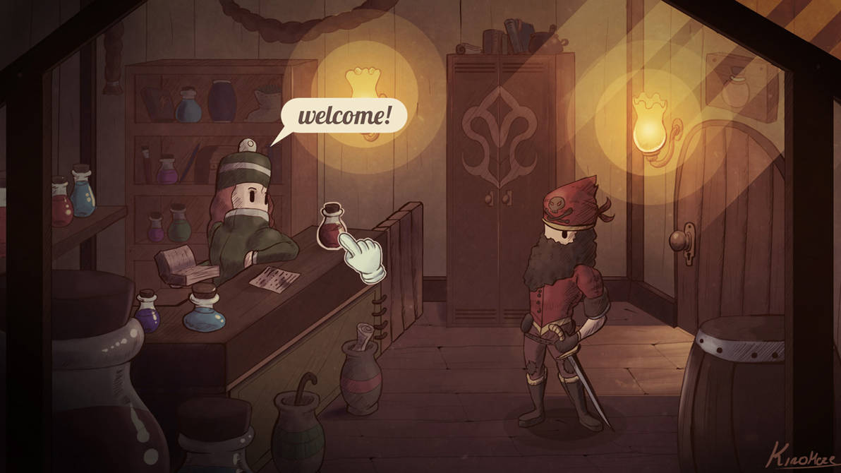 Potion store - adventure game mockup by kirokaze on DeviantArt