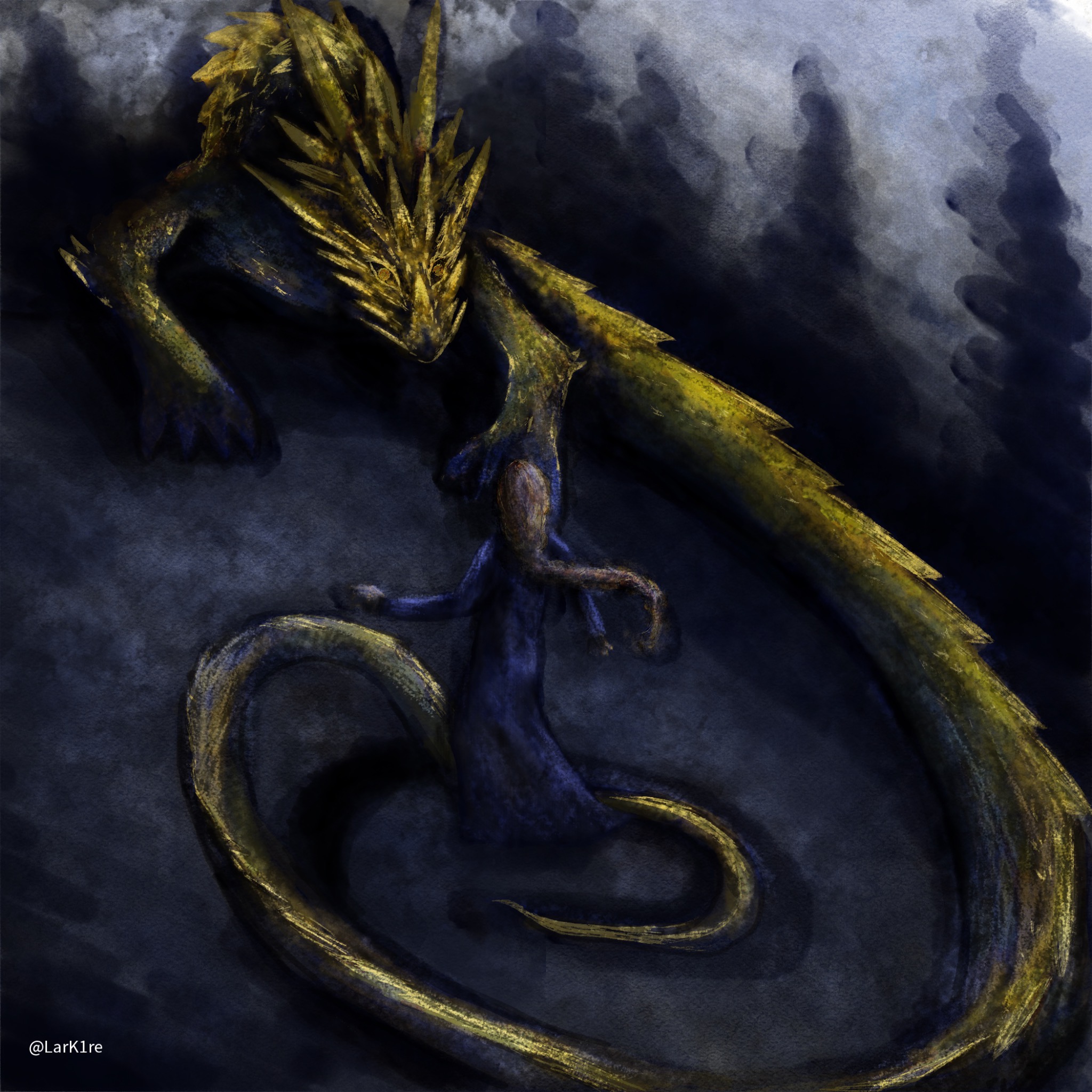 Glaurung and Nienor by LarKire on DeviantArt