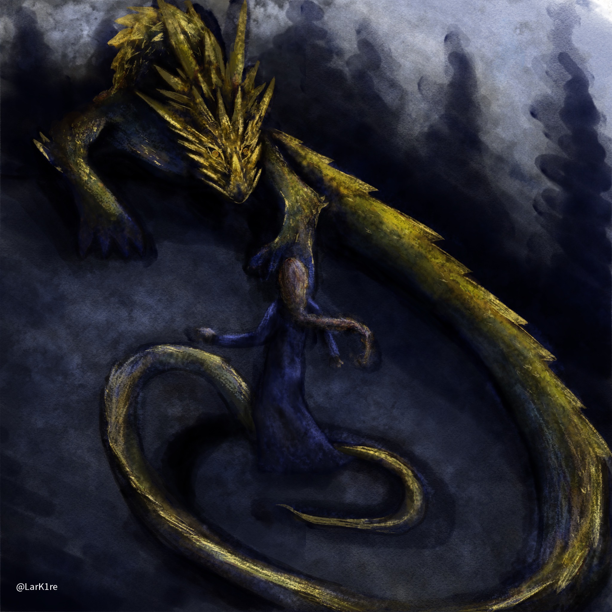 Glaurung and Nienor by Kuutamouni on DeviantArt