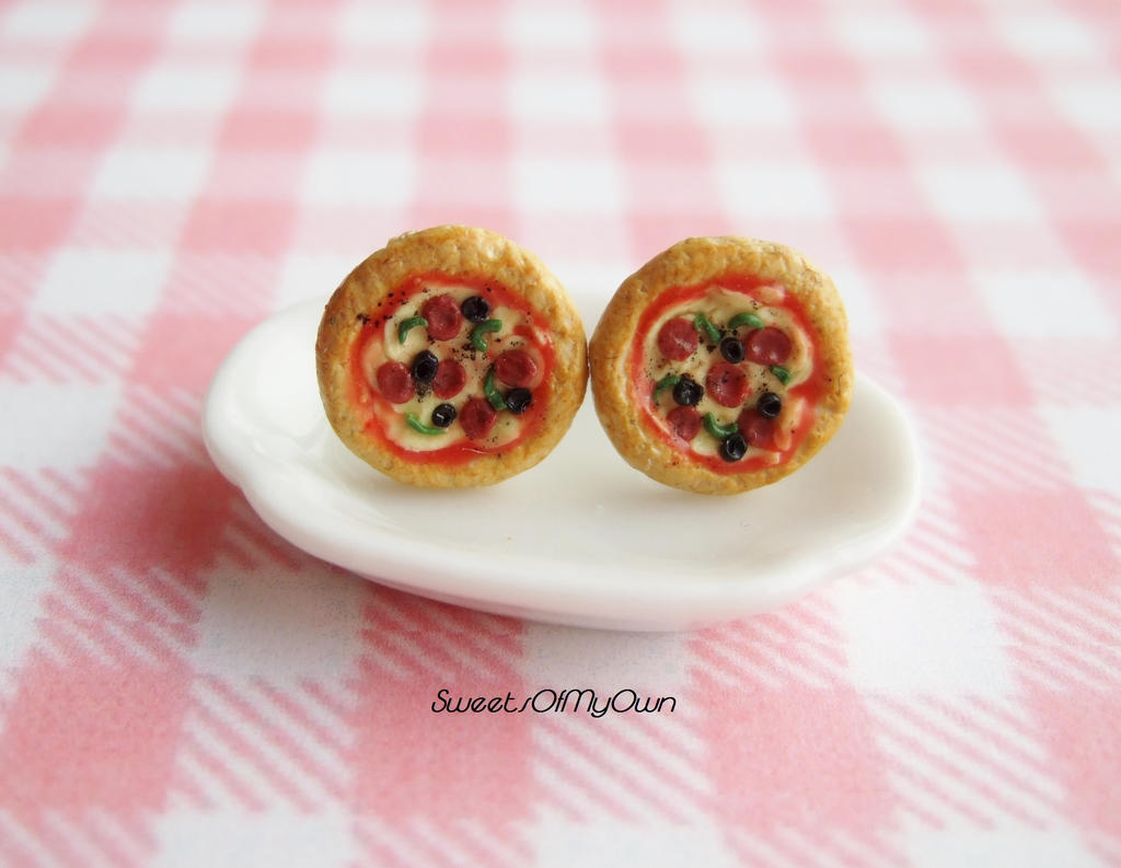 Pizza Stud Earrings