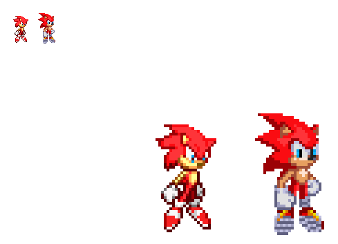 I remade Sonic's sprites (that aren't dialogue cuz that's too much