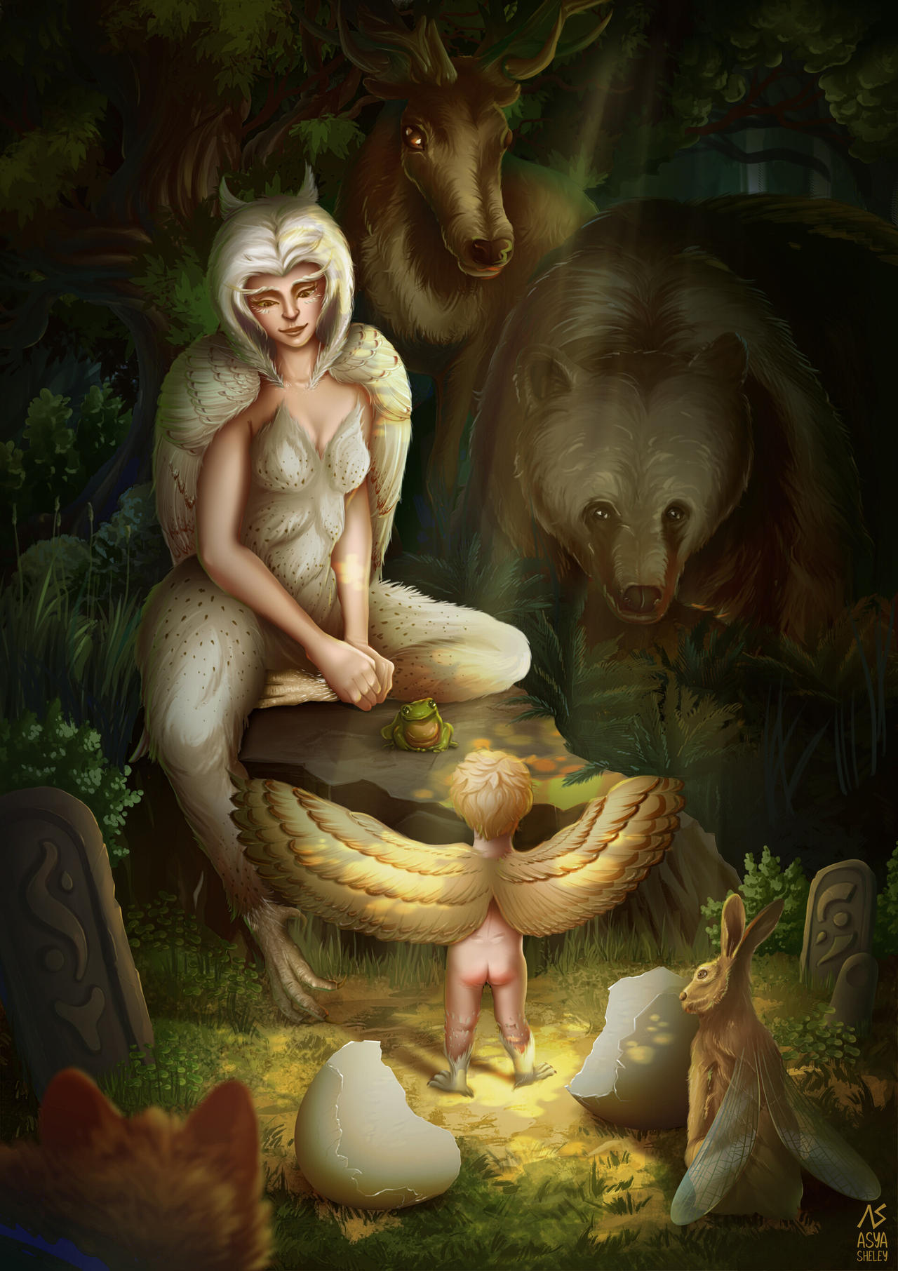Mama owl by YEEEEEES on DeviantArt