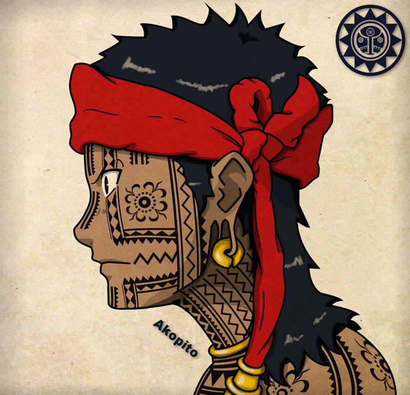 Bangut - Visayan Facial Tattoo by Akopito