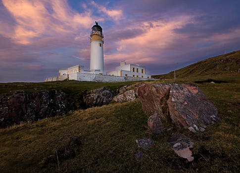 Sunset at Rua Reidh Lighthouse