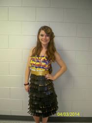 A Dress I made From Recycled Materials