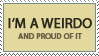 Weirdo by crazykira-stamps