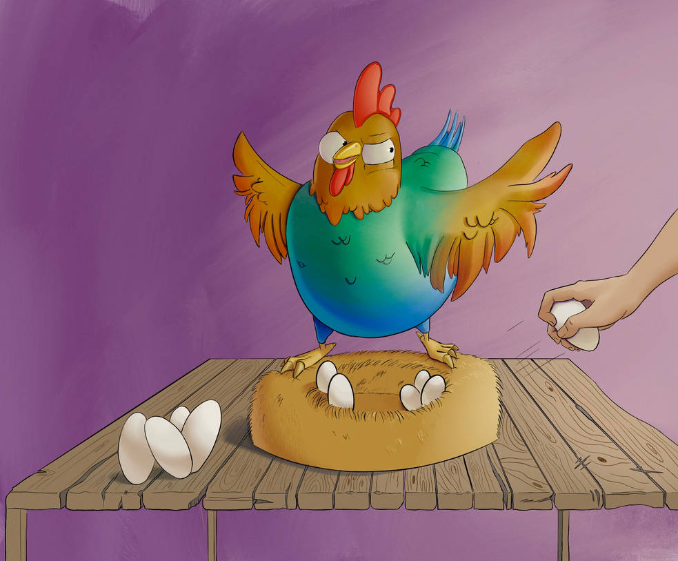 Outraged Chicken Angry chicken by MarceloMinotto42 on DeviantArt