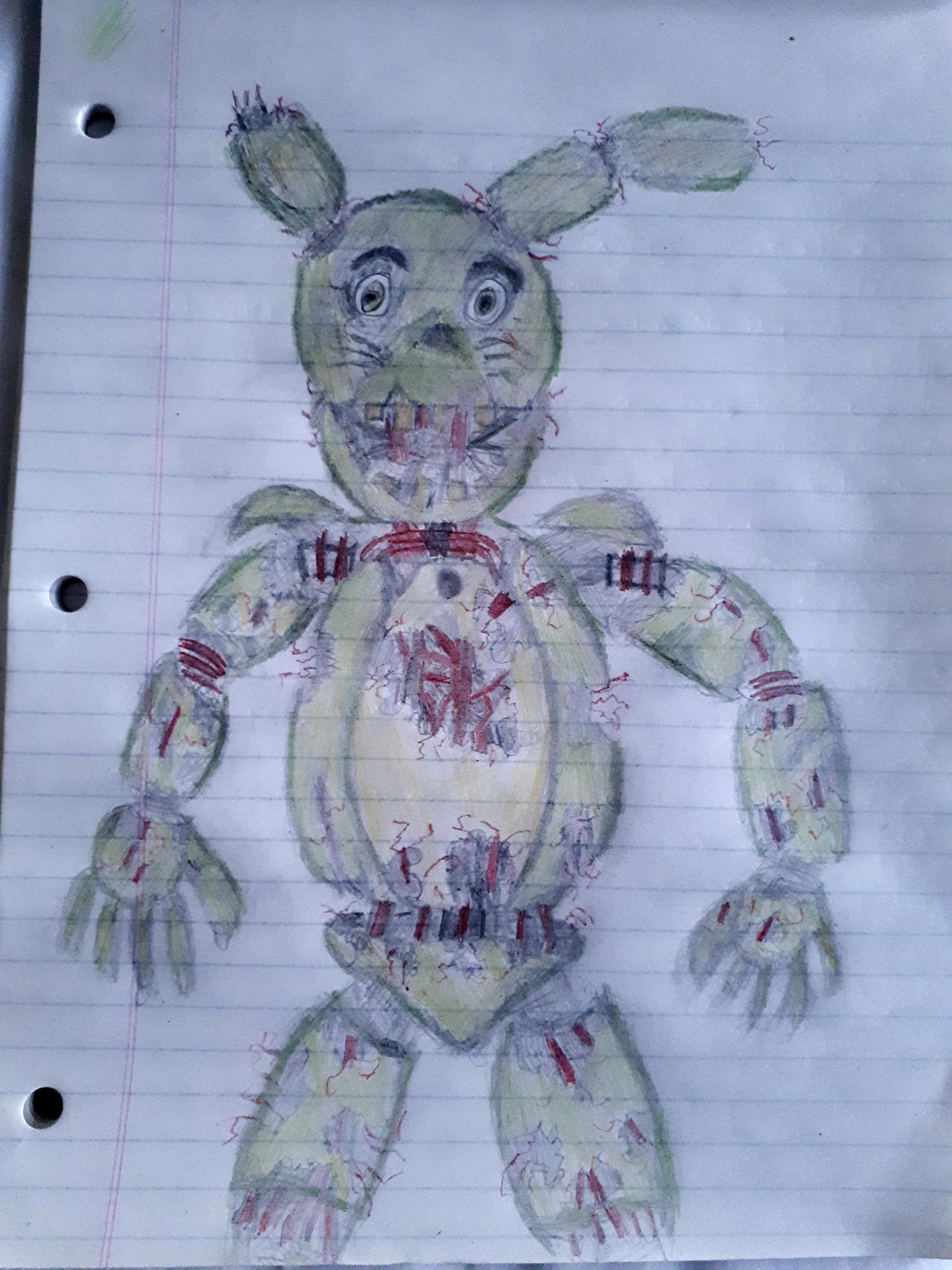 Hand drawn Springtrap by ImageViewer45 on DeviantArt